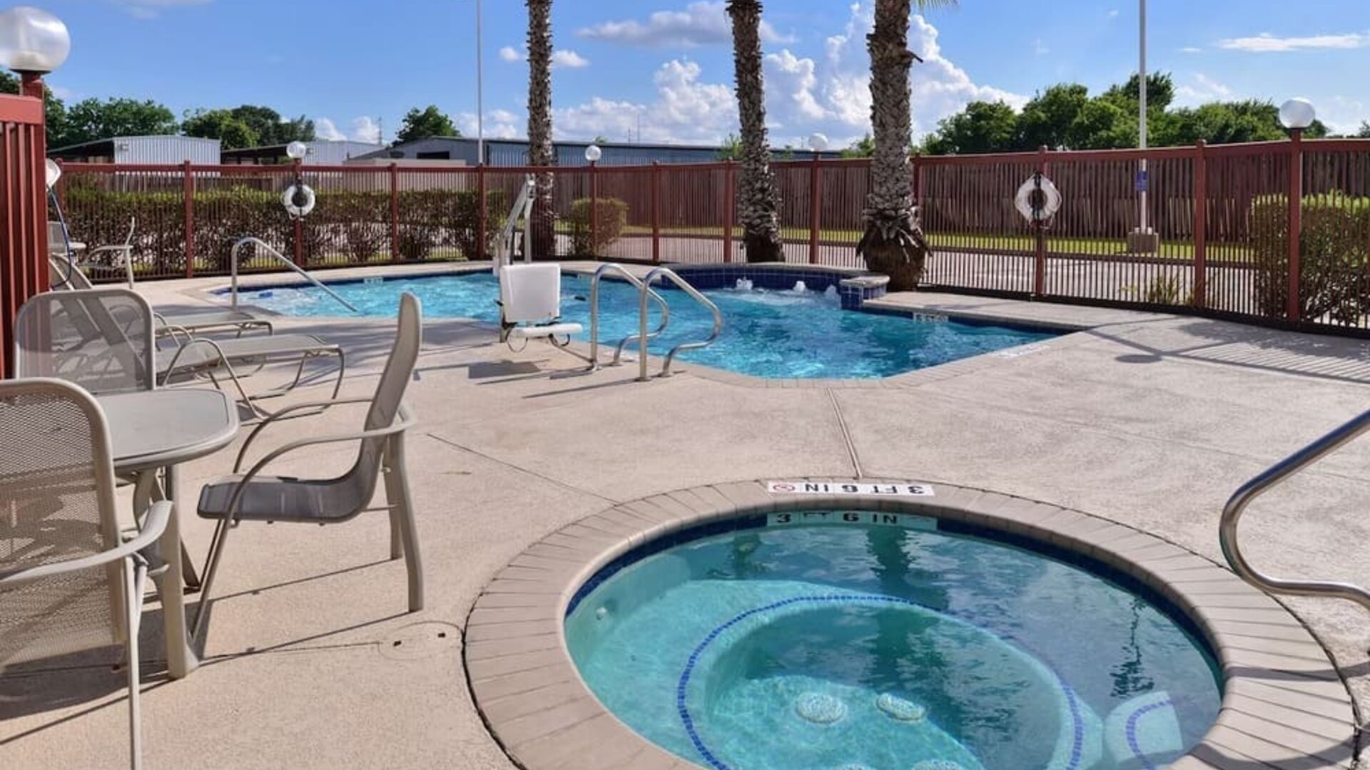 Outdoor spa tub available at Hampton Inn Deer Park.