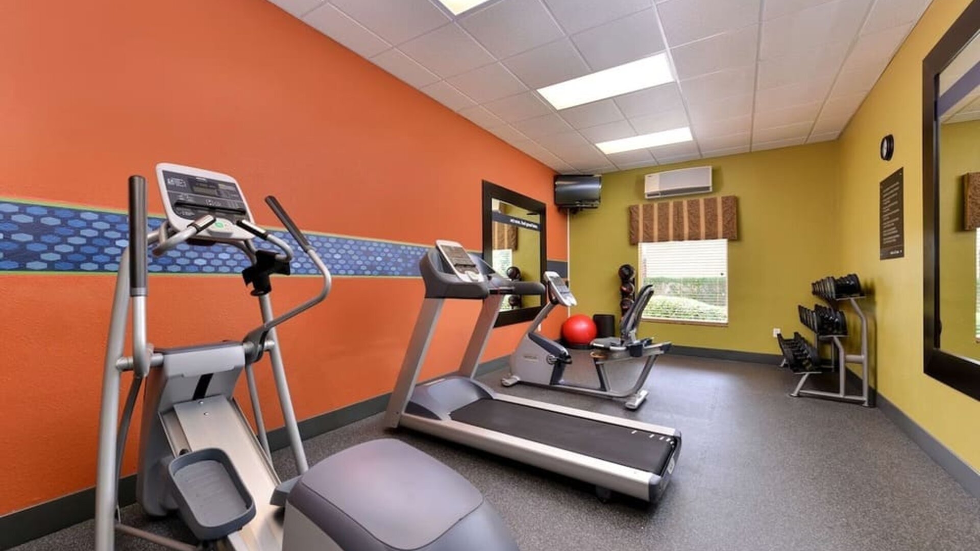 Fitness facility available at Hampton Inn Deer Park.