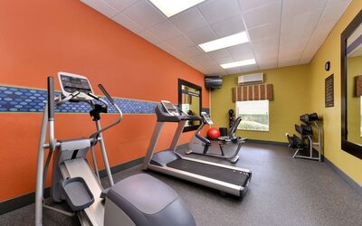 Fitness facility available at Hampton Inn Deer Park.