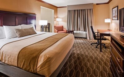 Day use room with work desk at Best Western Granbury Inn & Suites.
