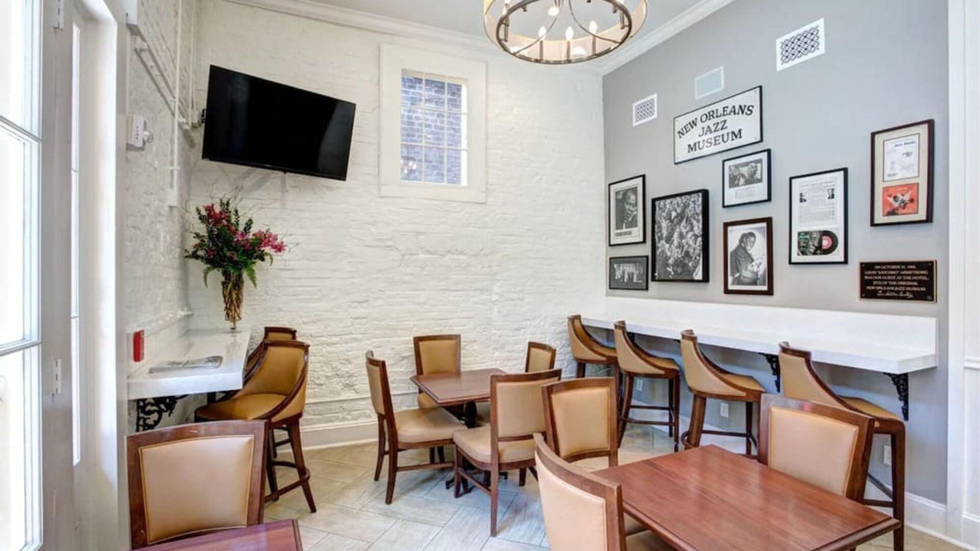 Dining area at Hotel St. Pierre.