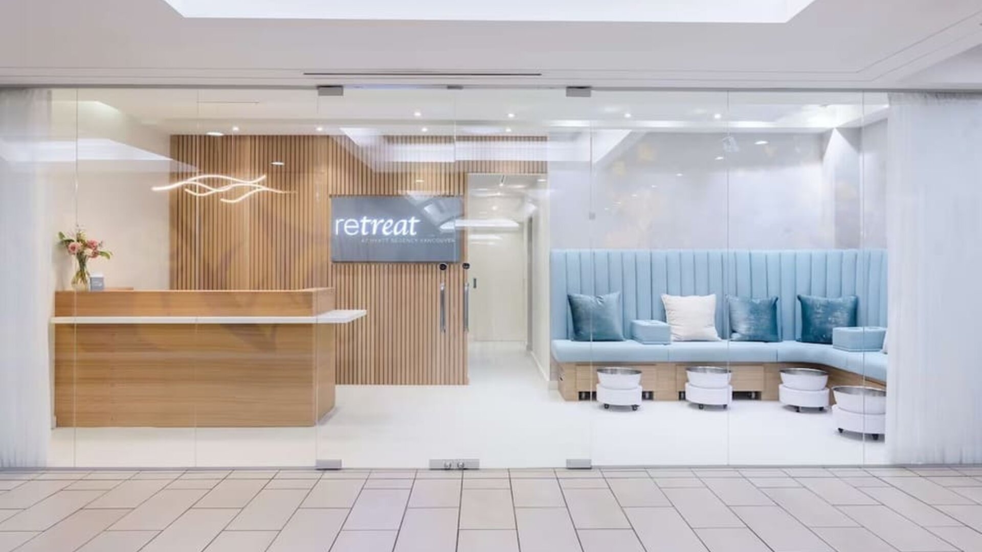 Spa center at Hyatt Regency Vancouver.