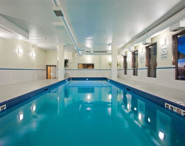 Relaxing indoor pool at Holiday Inn Conference Center Edmonton South.