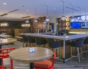 Hotel bar and lounge area at Delta St. John's Hotel & Conference Center.