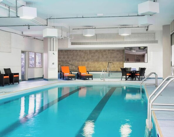 Relaxing indoor pool at Delta St. John's Hotel & Conference Center.