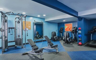 Fitness center available at Four Points By Sheraton Salt Lake City Airport.