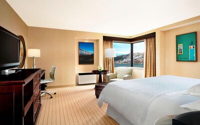 Bright and spacious day use room at Sheraton Hotel Newfoundland.