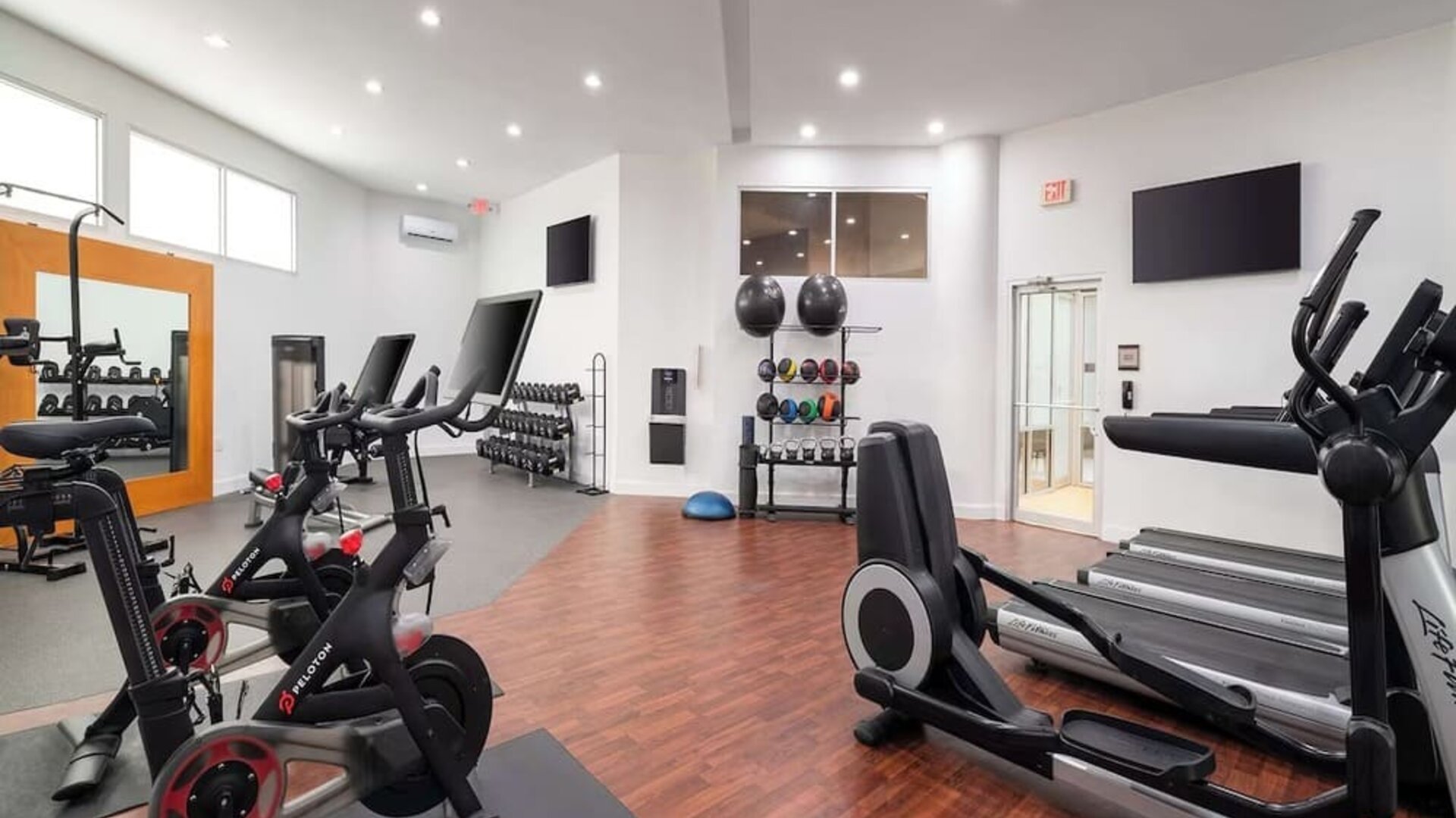 Fitness center available at Embassy Suites By Hilton, Crystal City National Airport.