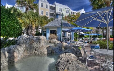 Hotel bar at Holiday Inn Express & Suites S Lake Buena Vista.