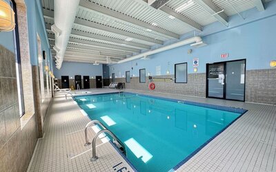 Relaxing indoor pool at Divya Sutra Plaza & Conference Centre.