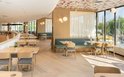 Dining area at Atlantica Hotel Halifax.