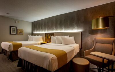 Day use twin room with living area at Atlantica Hotel Halifax.