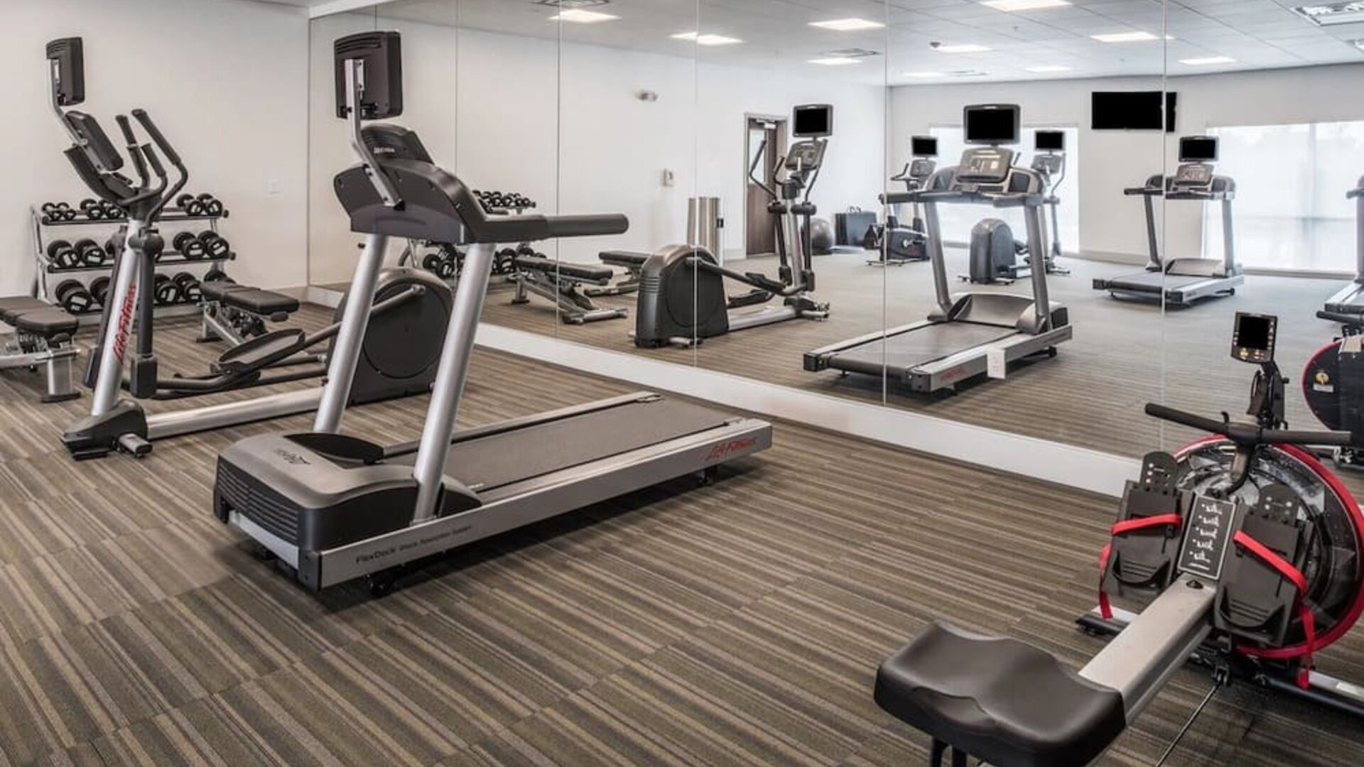 Fitness center available at Holiday Inn Express & Suites Ruston.