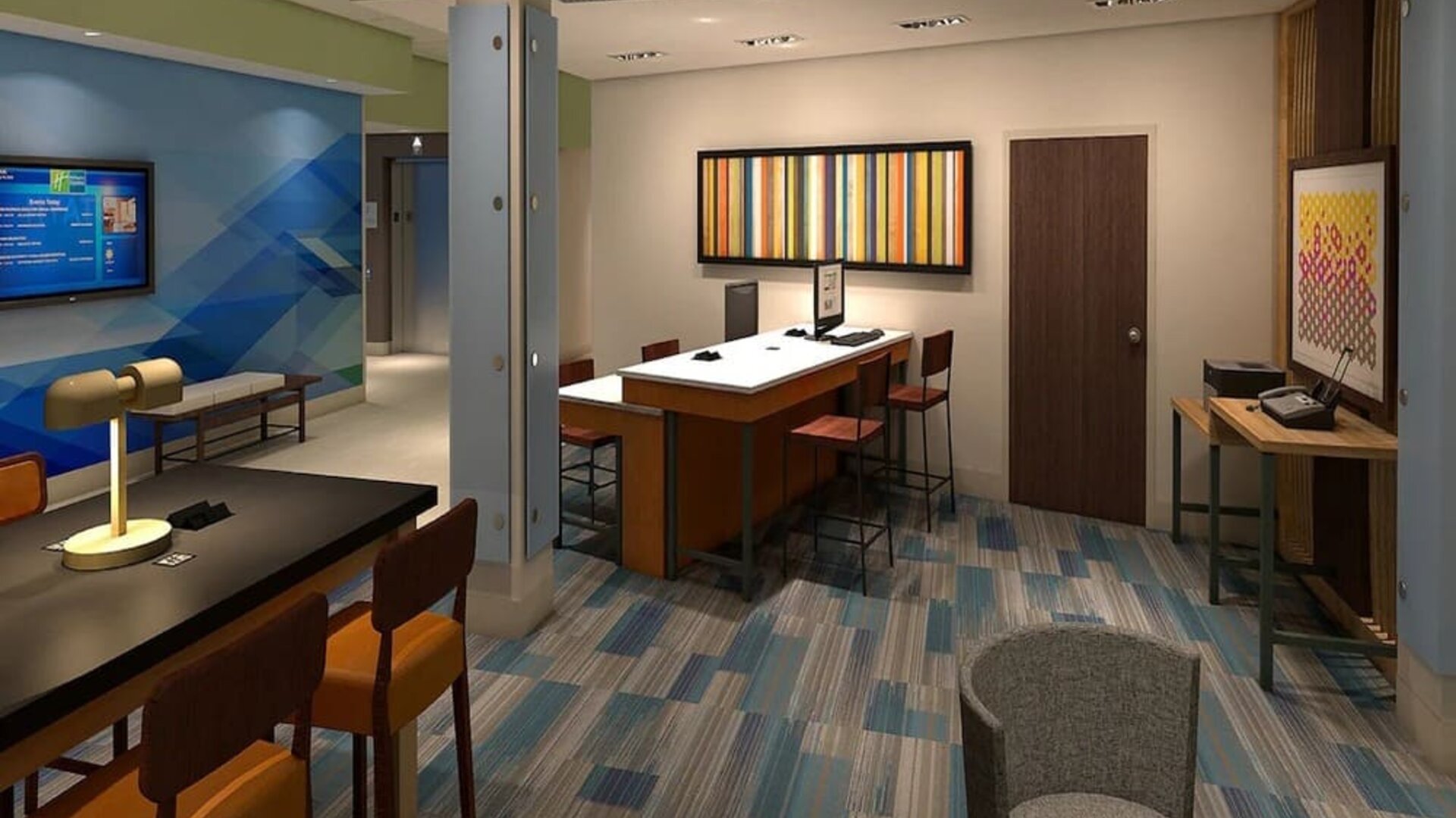 Business center available at Holiday Inn Express & Suites Ruston.