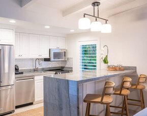 Kitchen available at Islander Resort Oceanside.