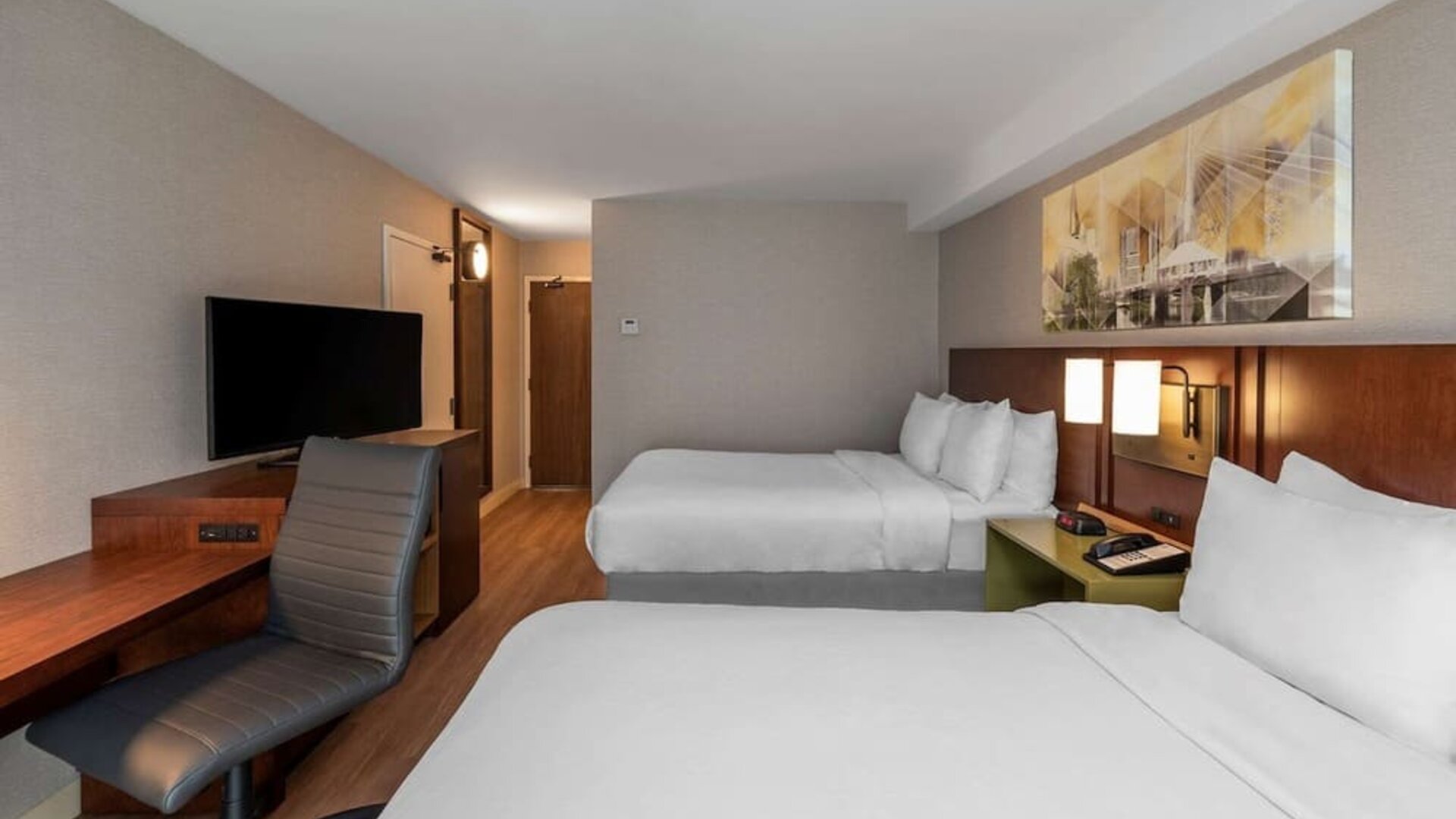 Day use twin room at Comfort Inn Winnipeg Airport.