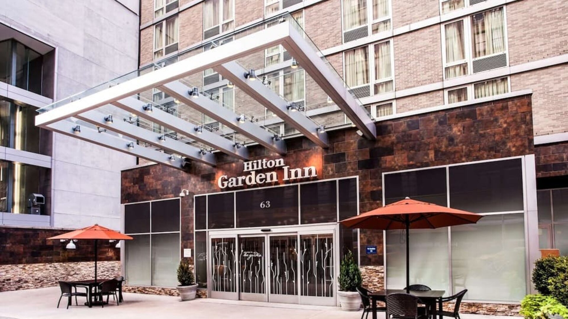 Hotel exterior at Hilton Garden Inn New York/West 35th Street.