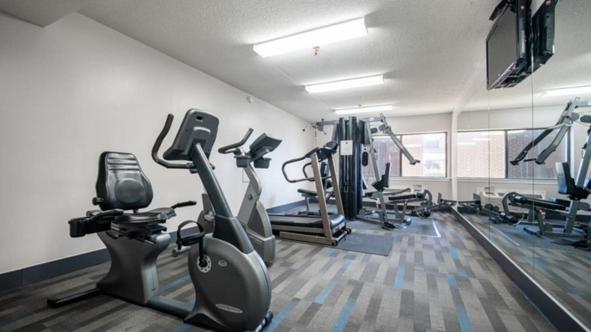 Well equipped fitness center at Halifax Airport Hotel.