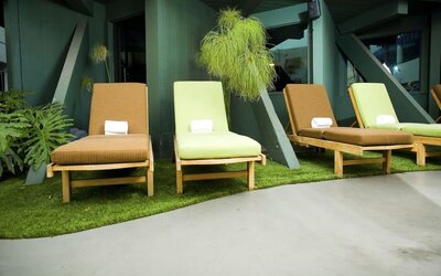 Courtyard at Hotel Current.