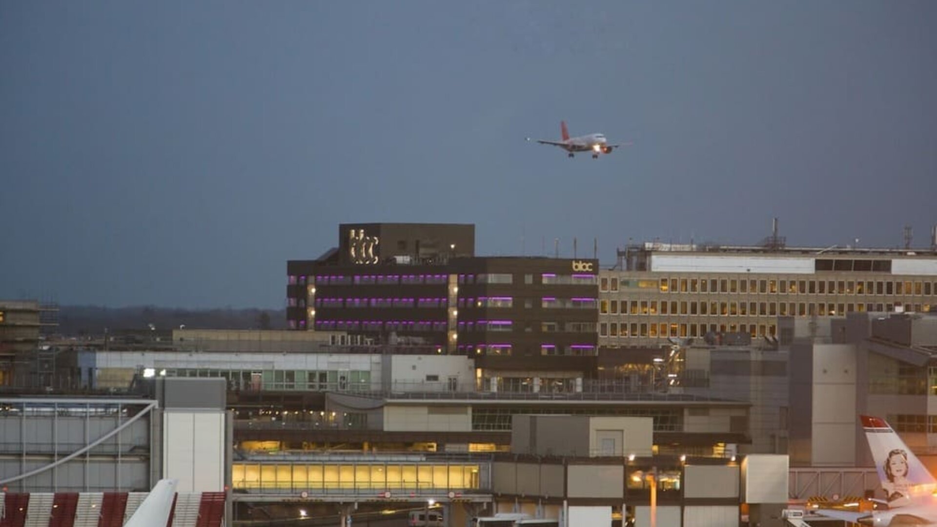 View from room at Bloc Hotel.