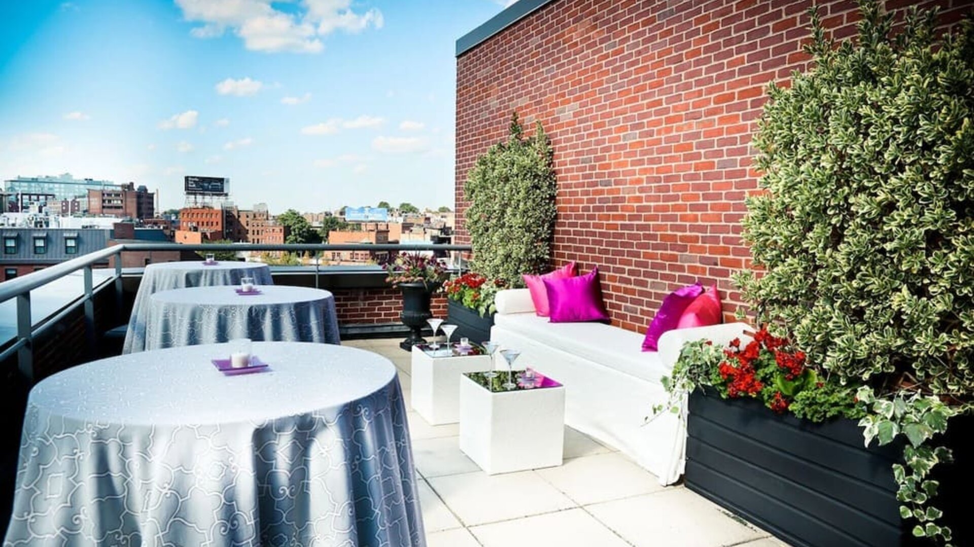Terrace at The Bostonian Boston, A Millennium Hotel.