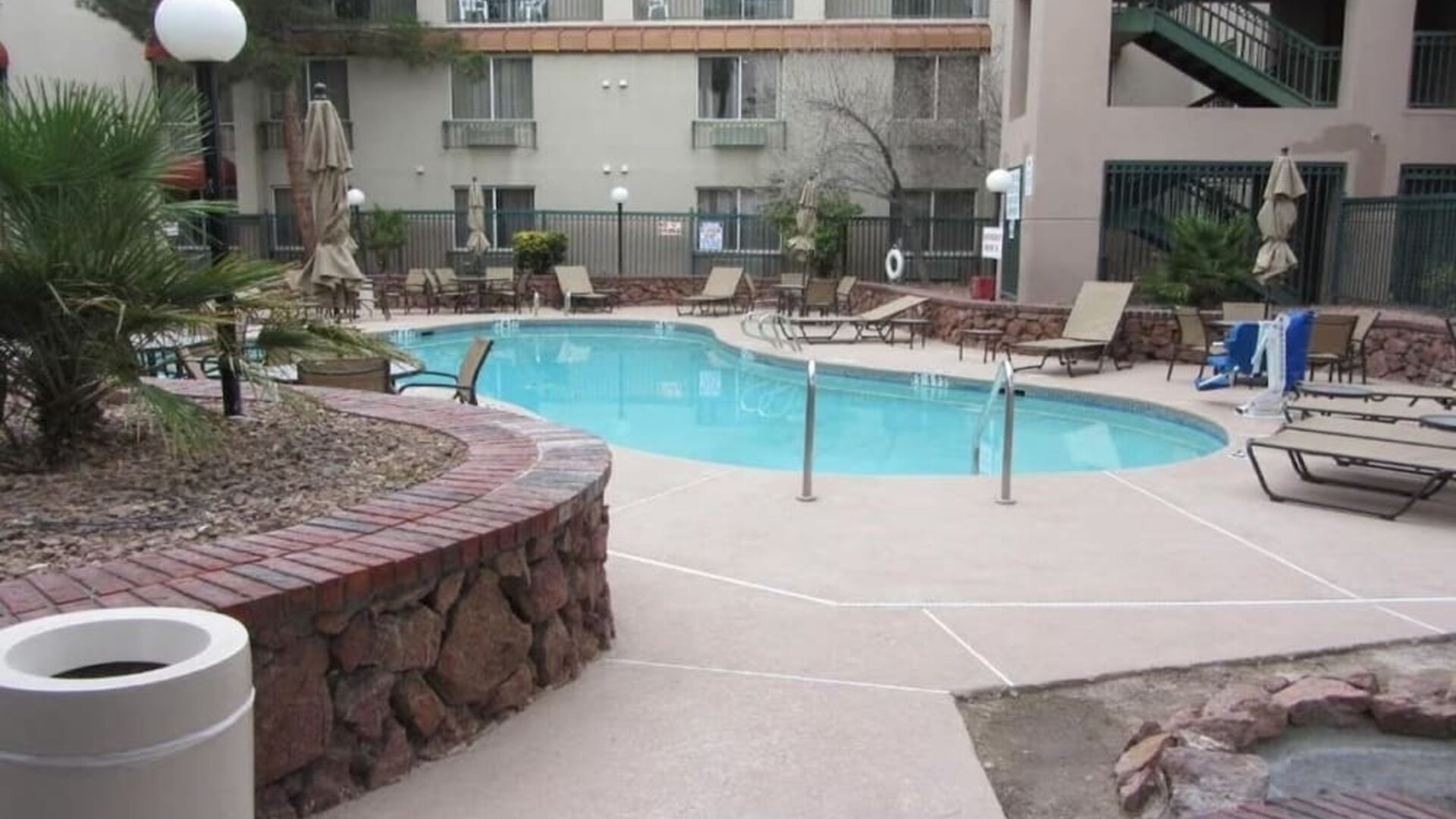 Refreshing outdoor pool at Hawthorn Suites By Wyndham El Paso Airport.