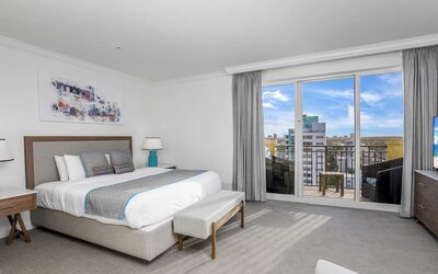 Spacious day use room with balcony at The Atlantic Hotel & Spa.