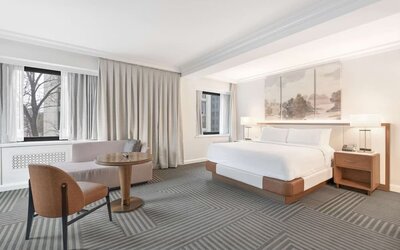 Day use room with sofa at Capital Hilton.