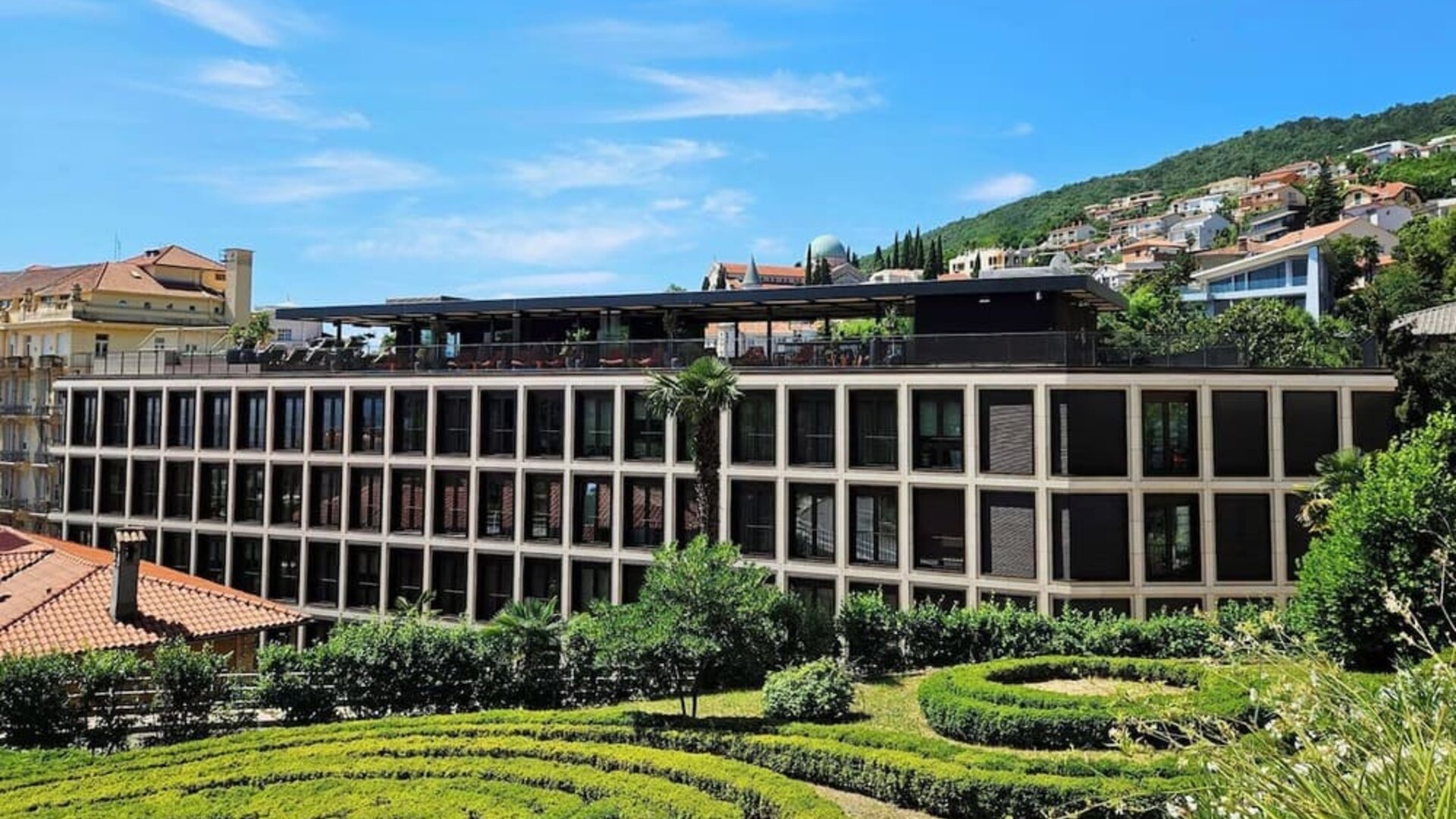 Hotel garden at Keight Hotel Opatija.