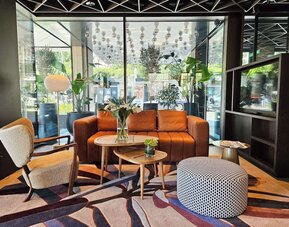 Coworking and lounge area at Keight Hotel Opatija.