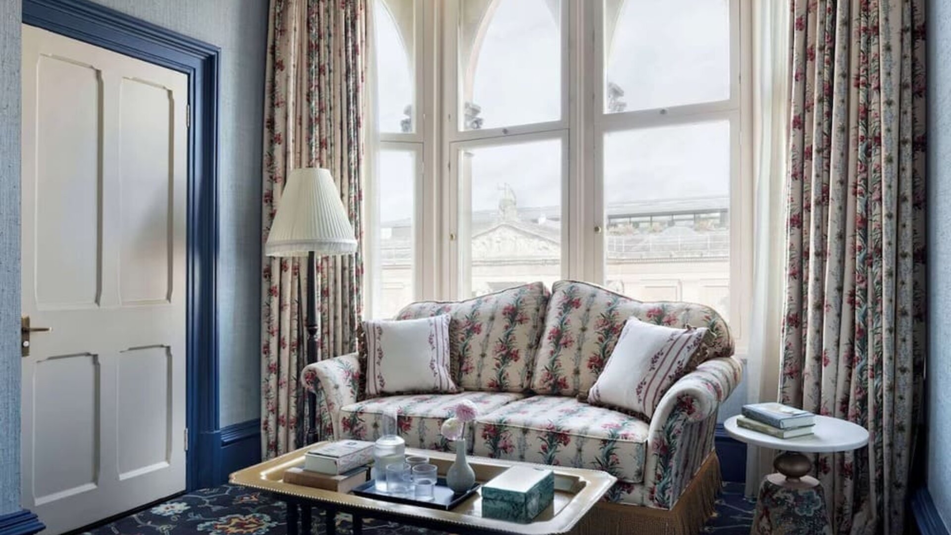 Lounge seating at The Randolph Hotel Oxford.