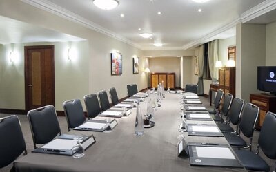 Professional meeting room at Leonardo Royal Hotel London City.
