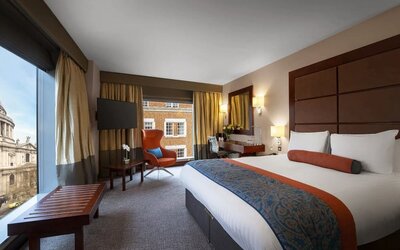 Delux day use room with wonderful view of the city at Leonardo Royal St Paul's Hotel.