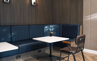 Sitting area perfect for co-working at Page8, Page Hotels.