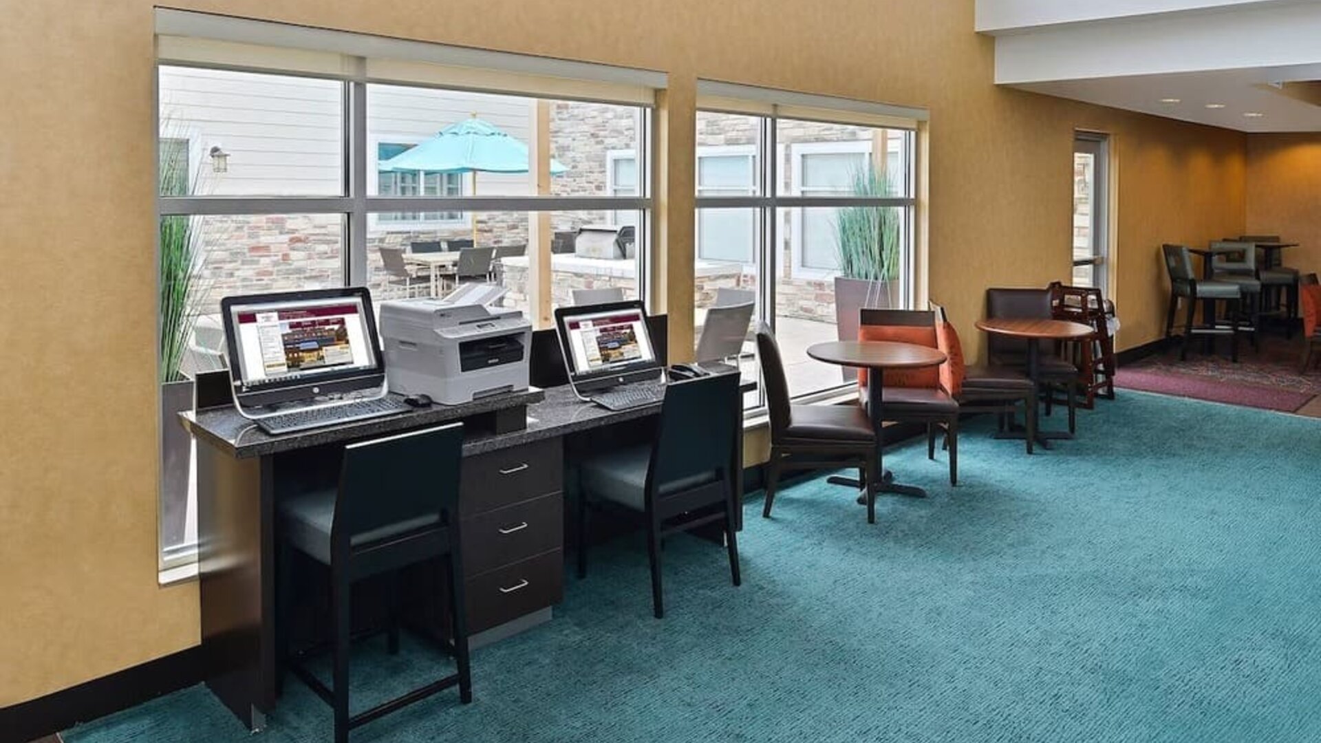 Business center available at Residence Inn Champaign.