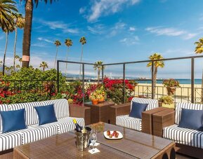 Outdoor furniture available at Hotel Milo.