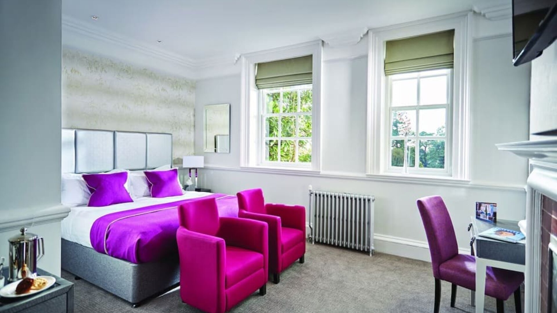 Day use room with work desk at Barnett Hill Hotel.