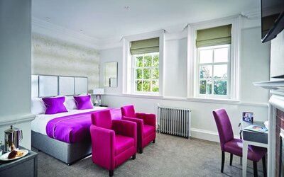 Day use room with work desk at Barnett Hill Hotel.