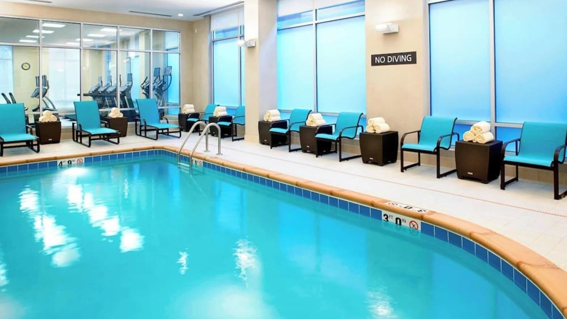 Refreshing indoor pool at Residence Inn Secaucus.