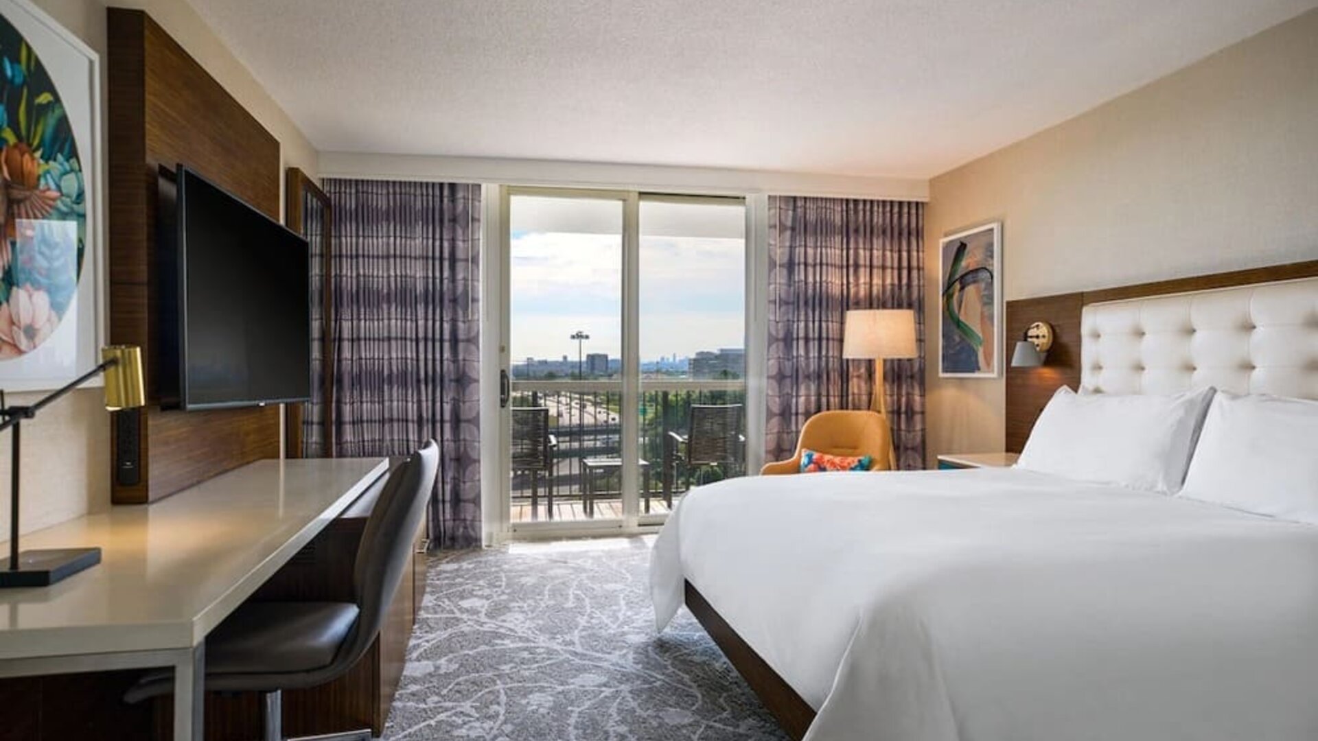 Day use room with balcony at Renaissance Meadowlands Hotel.
