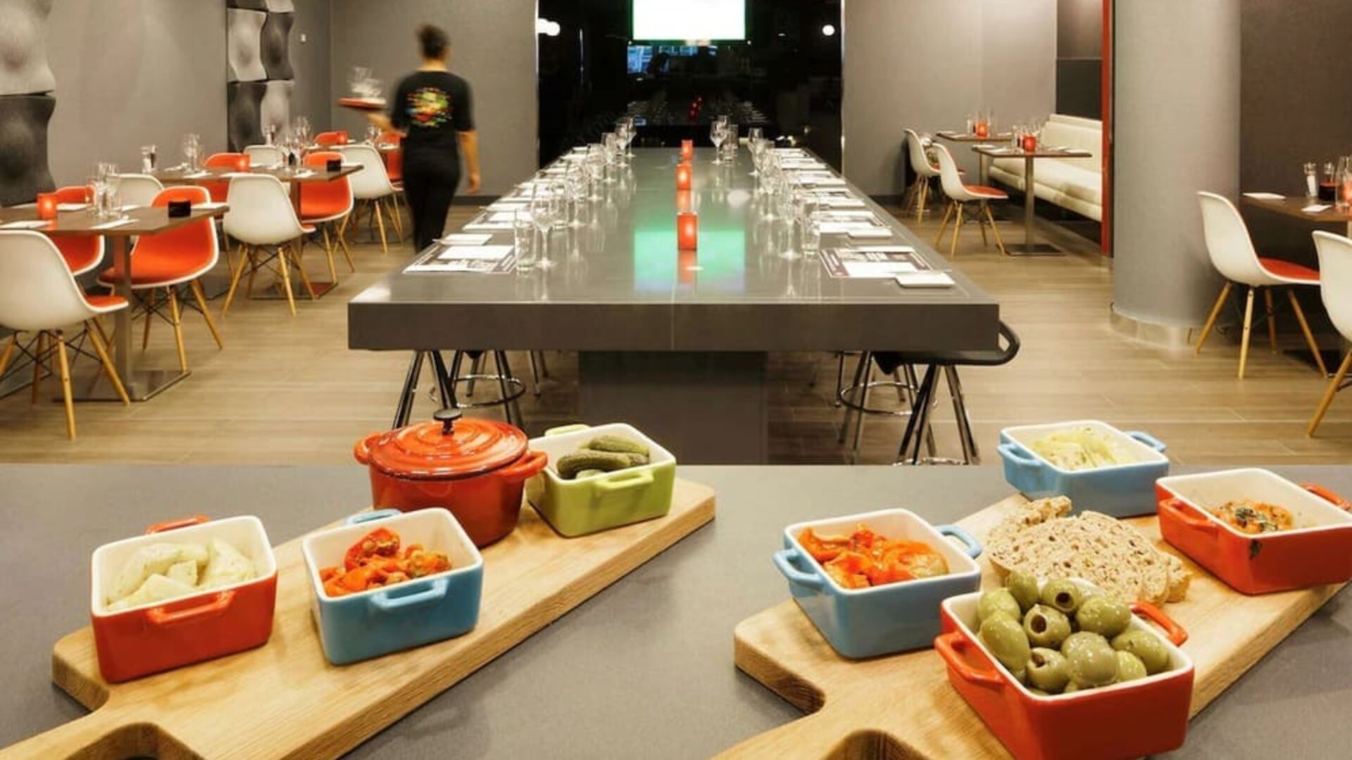 Hotel restaurant at Ibis London Blackfriars Hotel.