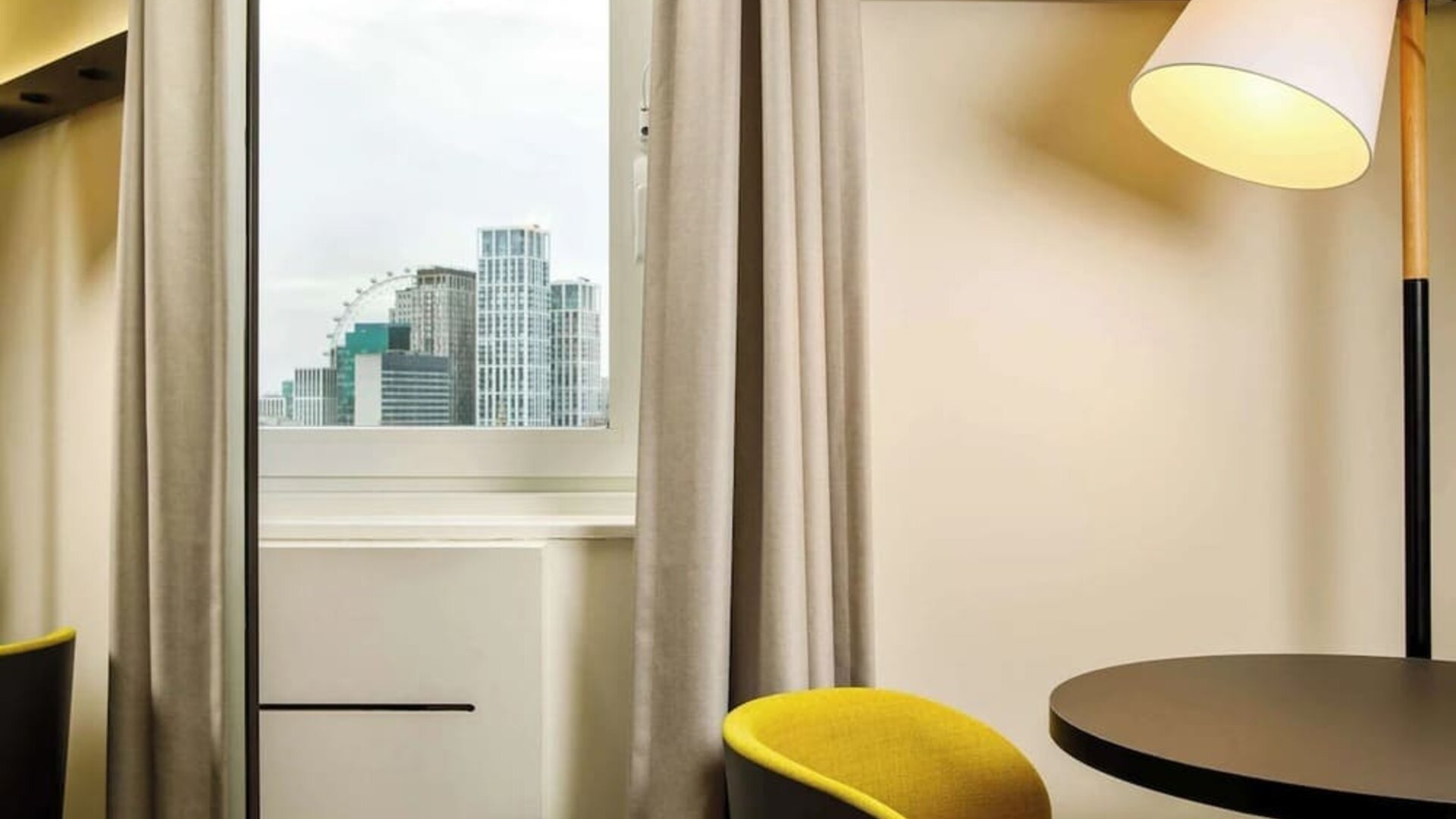 In-room workspace at Ibis London Blackfriars Hotel.