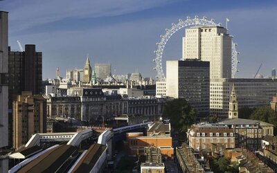 Room view at Ibis London Blackfriars Hotel.