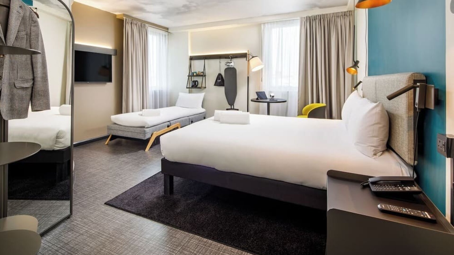 Day use family room at Ibis London Blackfriars Hotel.