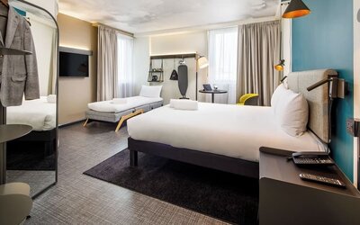 Day use family room at Ibis London Blackfriars Hotel.