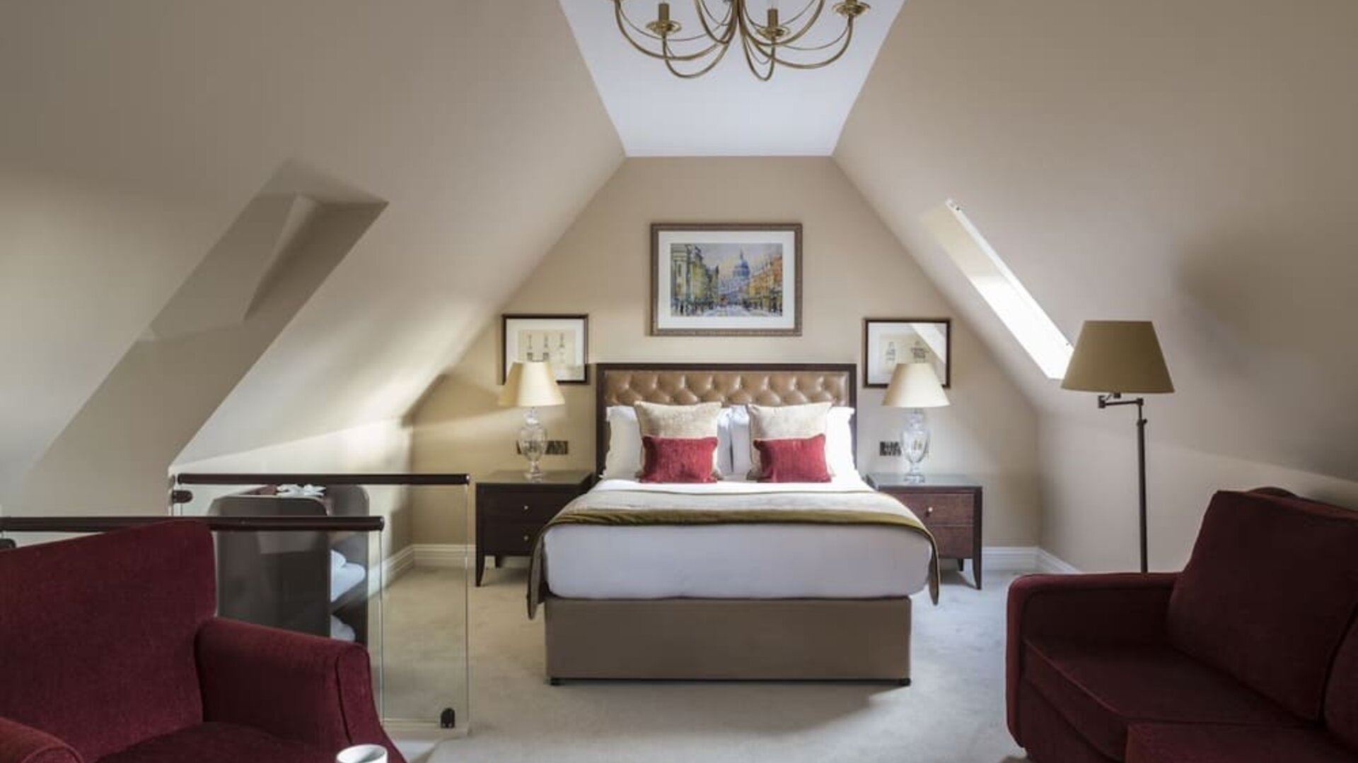 Day use executive suite with living area at St Paul's Hotel.