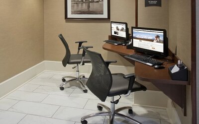 Business center available at Staybridge Suites Baltimore - Inner Harbor.