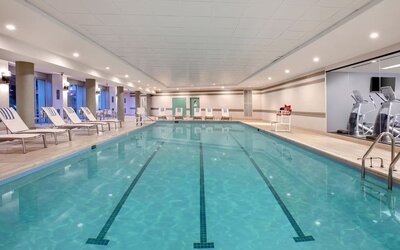Refreshing outdoor pool at Hilton McLean Tysons Corner.