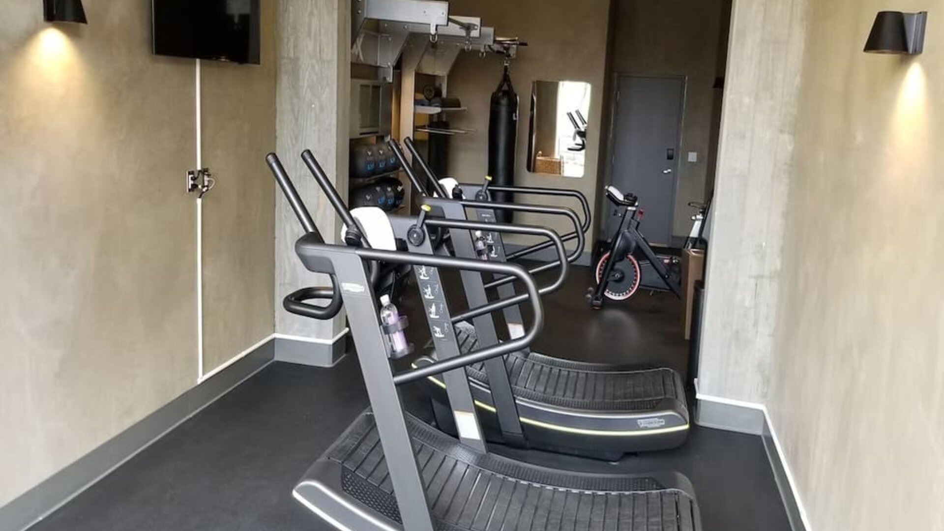 Fitness center available at Park James Hotel.