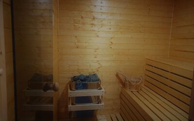 Sauna at London City Airport Hotel.